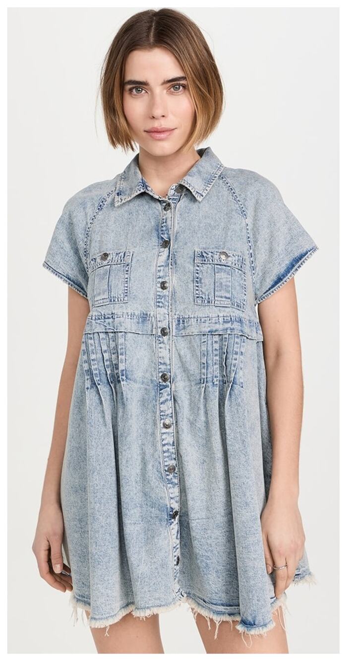 NEW Free People Ronnie Denim Dress Size Small